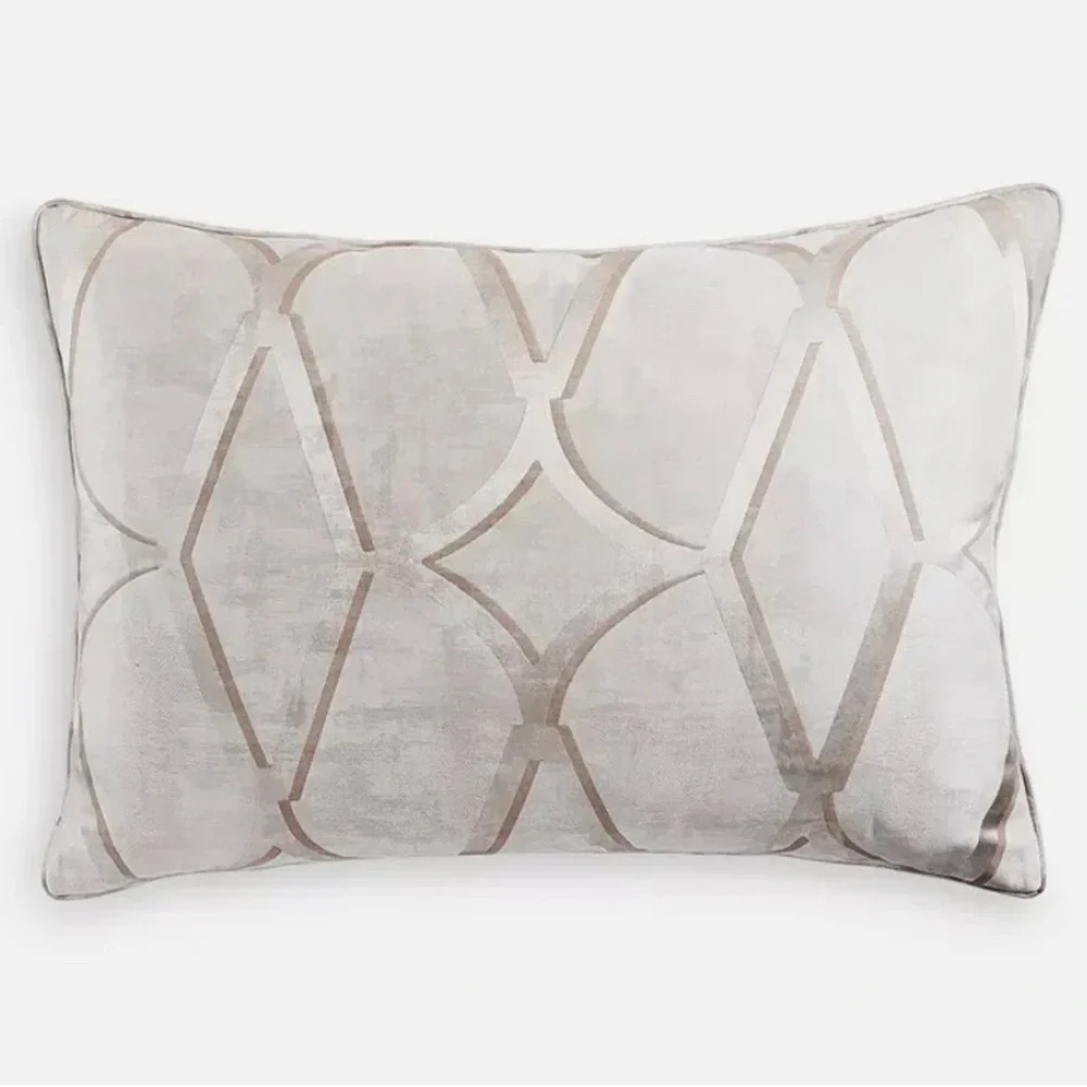 Hudson Park Connettiva King Duvet Cover. Champagne and 2 STANDARD Pillow Case